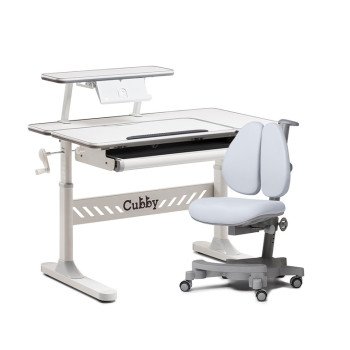 Комплект парта Tulipa Grey + кресло Brassica Grey