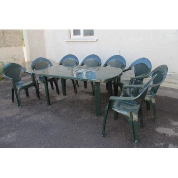 Комплект стол овальный АГЗ + кресло Барселона АГЗ