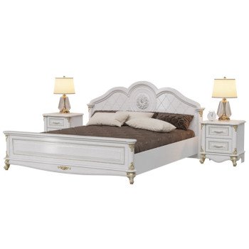 Да Винчи Кровать 1800 + ортопед с двумя тумбочками СД-03 + СД-02 + СД-03 Да Винчи Кровать 1800 + ортопед с двумя тумбочками СД-03 + СД-02 + СД-03