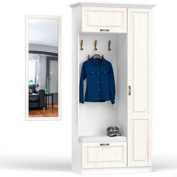 Ливерпуль Шкаф многоцелевого назначения 13.21 + карниз + Зеркало 03.242