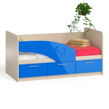 Кровать детская Капитан 1,6Л ЛЕВАЯ