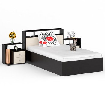 Камелия Кровать 1200 + две тумбы