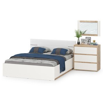 Лея Кровать 11.32Н + подъёмный ортопед + Комод 13.298 + Зеркало 15.29 Лея Кровать 11.32Н + подъёмный ортопед + Комод 13.298 + Зеркало 15.29