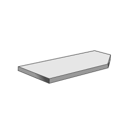 Скос HPL столешницы под углом