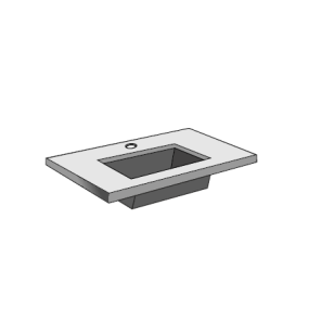 Установка нижней мойки на HPL столешнице