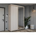 Шкаф-купе Удачный 140*45, Ясень шимо светлый с  зеркалом