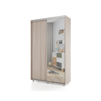Шкаф-купе PRIME, 120х45х230 Шимо светлый с зеркалом