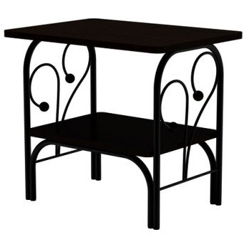 Прикроватная тумба МК-7, ММД 202, Черный/Венге Прикроватная тумба МК-7, ММД 202, Черный/Венге