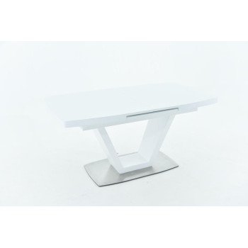 Стол Фоджа, Стекло, 160см, Белый