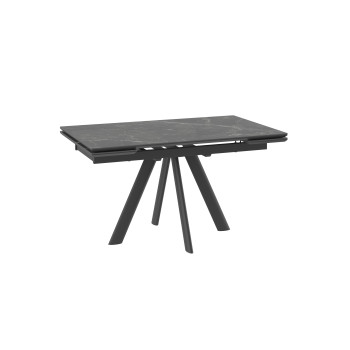 Стол Роял, 140  STONE BLACK ST CER/ЧЕРНЫЙ