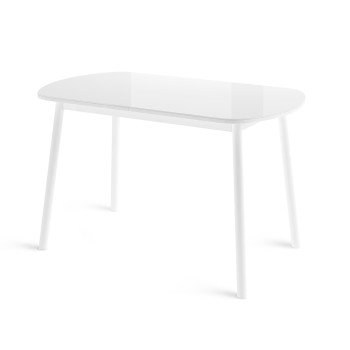 Стол Раунд мини 94, Стекло, Белый