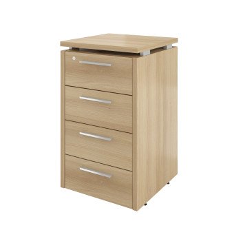 Тумба приставная (4 ящика с замком) Дублин ДБ44