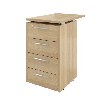 Тумба приставная (4 ящика с замком) Дублин ДБ38