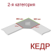 Угловая столешница КЕДР (к2) - Цвет: Королевский опал 3062/Q