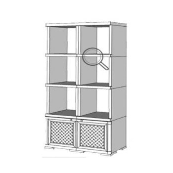 Шкаф пластиковый УЮТ Э-201