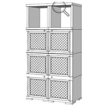 Шкаф пластиковый УЮТ Э-203