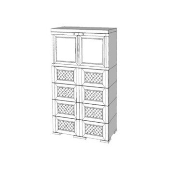 Шкаф пластиковый УЮТ Э-128