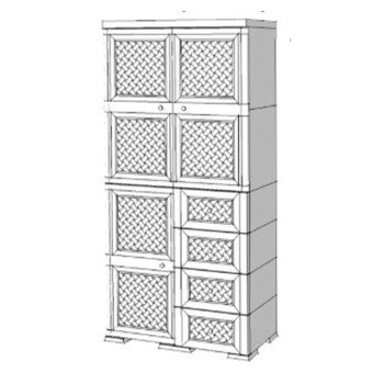 Шкаф пластиковый УЮТ Э-134