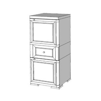 Шкаф пластиковый УЮТ Э-082