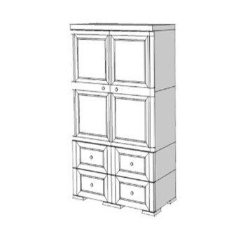 Шкаф пластиковый УЮТ Э-121