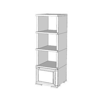 Шкаф пластиковый УЮТ Э-182