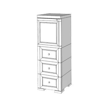 Шкаф пластиковый УЮТ Э-067