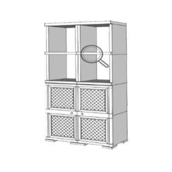 Шкаф пластиковый УЮТ Э-199