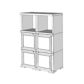 Шкаф пластиковый УЮТ Э-196