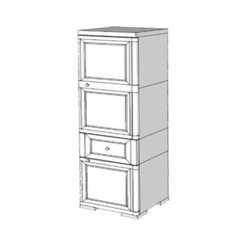 Шкаф пластиковый УЮТ Э-092