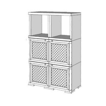 Шкаф пластиковый УЮТ Э-197