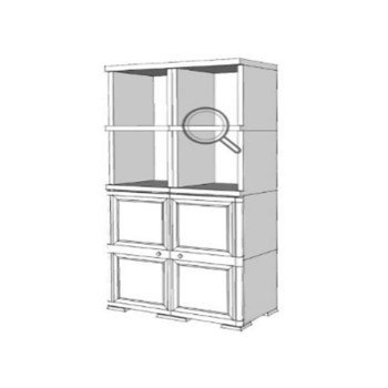 Шкаф пластиковый УЮТ Э-198