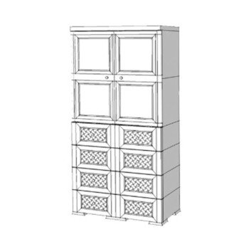 Шкаф пластиковый УЮТ Э-140