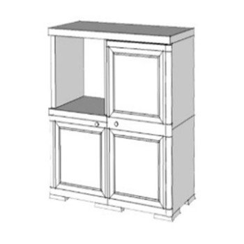 Шкаф пластиковый УЮТ Э-217