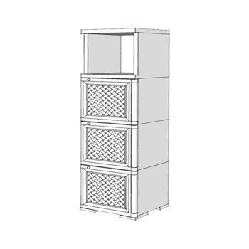 Шкаф пластиковый УЮТ Э-191