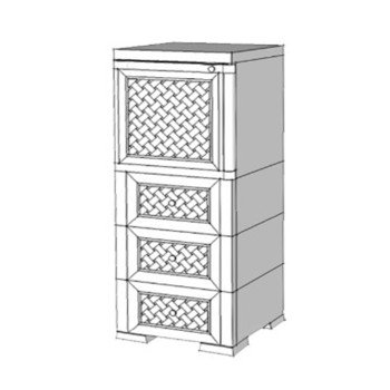 Шкаф пластиковый УЮТ Э-072