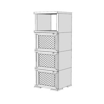 Шкаф пластиковый УЮТ Э-193