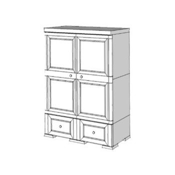 Шкаф пластиковый УЮТ Э-105