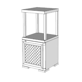 Шкаф пластиковый УЮТ Э-150