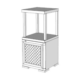 Шкаф пластиковый УЮТ Э-150