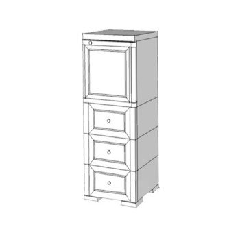 Шкаф пластиковый УЮТ Э-066