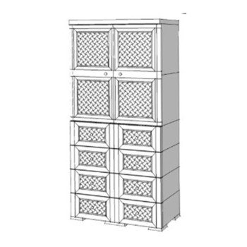 Шкаф пластиковый УЮТ Э-138