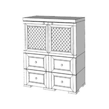 Шкаф пластиковый УЮТ Э-112