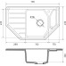 Кухонная мойка GranFest Corner 800E