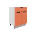 Джаз Шкаф рабочий L600 (2 дв. гл. 1 ящ.) (эмаль)