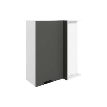 Джаз Шкаф навесной угл. L800х400 H900 (1 дв. гл.) (эмаль)