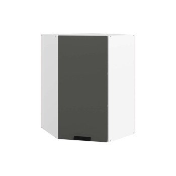 Джаз Шкаф навесной угл. L600х600 H900 (1 дв. гл.) (эмаль)