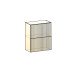 Марта Шкаф навесной L600 Н720 (2 дв. гл. гориз.) Марта Шкаф навесной L600 Н720 (2 дв. гл. гориз.)