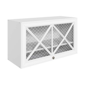 Мишель Шкаф навесной L800 Н450 (1 дв. крест. гориз.) (эмаль)