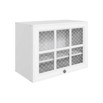 Мишель Шкаф навесной L600 Н450 (1 дв. реш. гориз.) (эмаль)