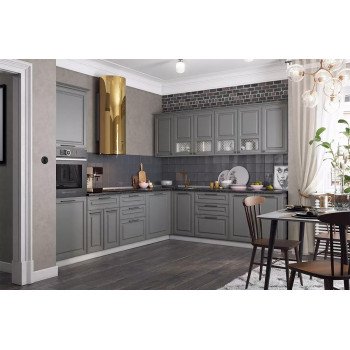 Кухонный гарнитур 3 "Мишель" с карнизом (ширина 300х242 см) Кухонный гарнитур 3 "Мишель" с карнизом (ширина 300х242 см)